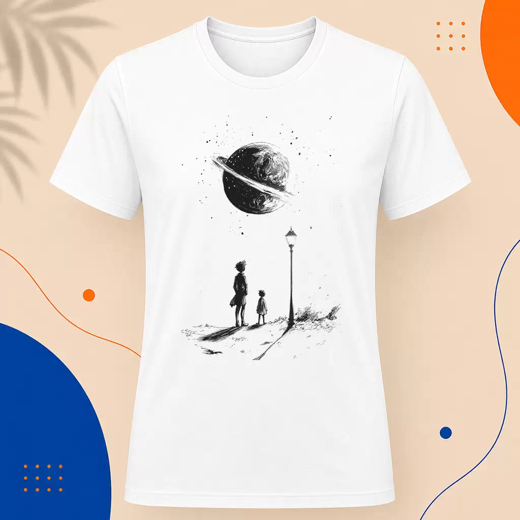 Pánské tričko - Malý král - Malý princ - Le petit prince